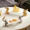 Kreative Kaninchen Dessert Platte Keramik Obst Platte Wohnzimmer Snack Candy Lagerung Tray Home Dekoration Kuchen Platte Geschirr