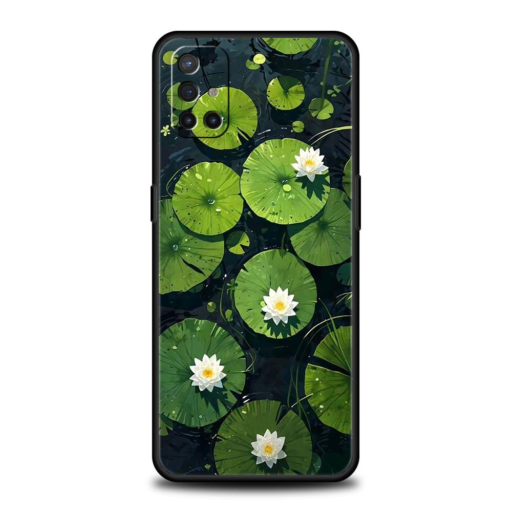 Lotus Pattern Phone Case For OnePlus 15 13 12 11 10 9 8 13T 10T 7T Pro 13R 12R 9RT 8T Nord 4 N200 2T CE 2 3 5G Lite Cover