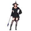 Halloween Witch Costume Adult Black Gothic Dress Stage Costume Mori Witch Hat Costume