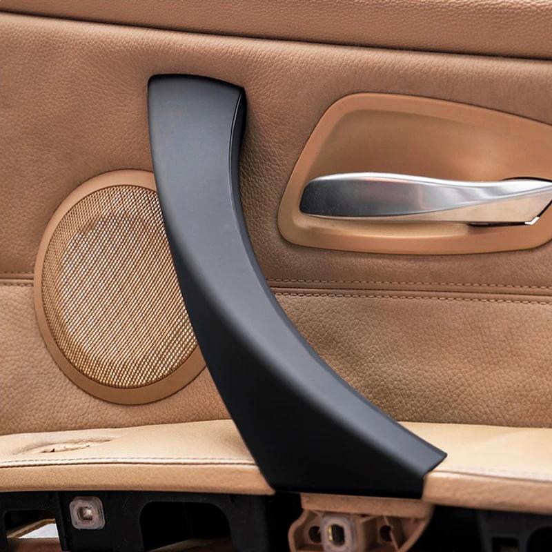2 pcs car accessories carbon fiber texture left/right door handle pull cover trim for BMW 3 Series E90 E91 316 318 320 325 328i