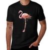 Flamingo Watercolor Painting Tshirt Stretch Fabric Comfort Tshirt