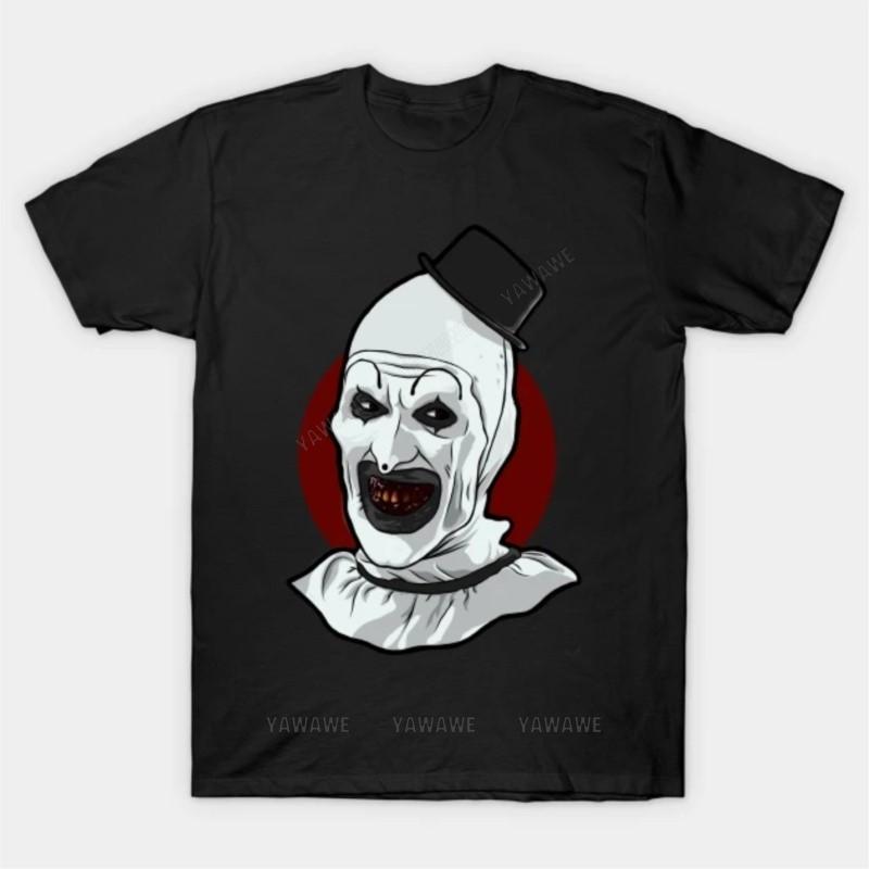 Adult tee tops teenager cotton teeshirt Art The Clown T Shirt brand casual short sleeve for Unisex Oversized Unisexs summer tshirt