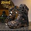 New Men Tactical Boots Military Plus Size Safety Ankle Breathable Outdoor Motorcycle Hiking Shoes Lace Up Male Climbing Shoes