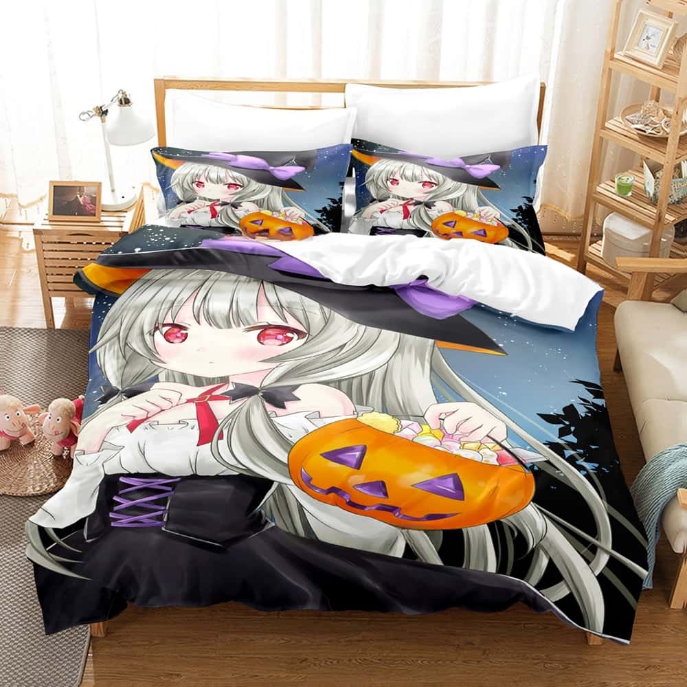 Ms. Vampire who lives in my neighborhood Bedding Set Single Twin Full Queen King Size Bed Set Adult Kid Bedroom Duvet cover Sets