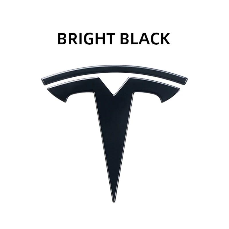 Adesivo de Carro Tesla Metal para Tesla Model 3 Mode Y Tampa do Emblema do Logo do Capô Dianteiro do Carro Adesivo de Estilo Emblema do Porta-malas Traseiro Acc