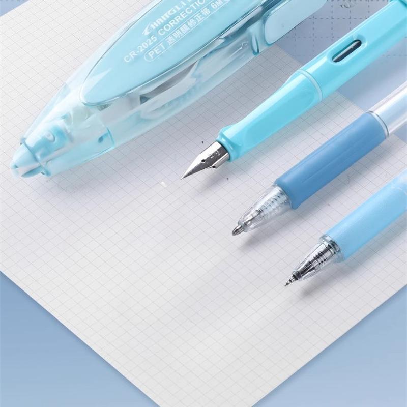 Корекційна стрічка типу Kawaii. Змінні заправки. Білий коректор. Стрічка для студентів. Японські канцтовари. Шкільне приладдя.