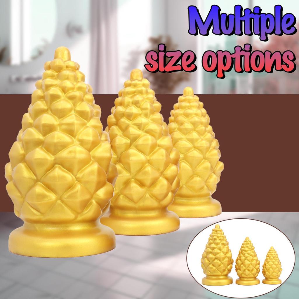 Gold Anal Plug for Men & Women, Masturbator, Fisting Dilator, Adult Erotic Toy