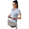 Li-Ning Fitness Series Simple Solid Color Casual Short Sleeve Polo Shirt Women tops White APLU256-1