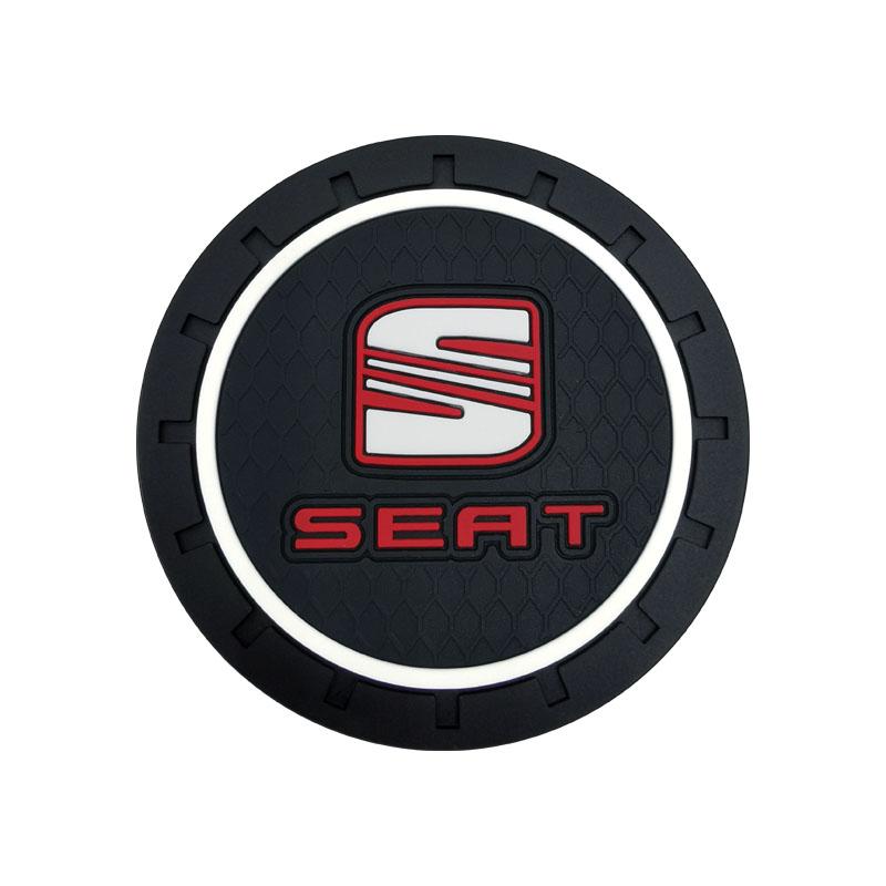 

Автомобильный коврик для стакана Противоскользящие подставки для бутылок Автоаксессуары для SEAT Arona Leon MK1 MK2 MK3 Leon Ibiza 6l 6j Altea Alhambra 1Pcs