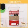 Wallmounted Storage Multipocket Bag Cotton Linen Home Decor Creative Fabric Art
