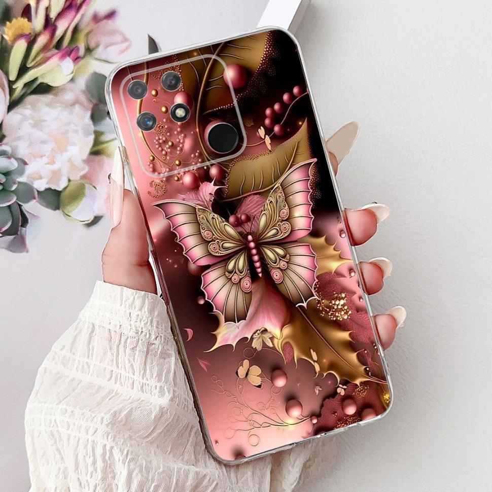 Soft Full RMX3430 Protective Cover For Realme Narzo 50A Casing Cat Pattern For Realme Narzo 50A Narzo50A Silicone Covers Case