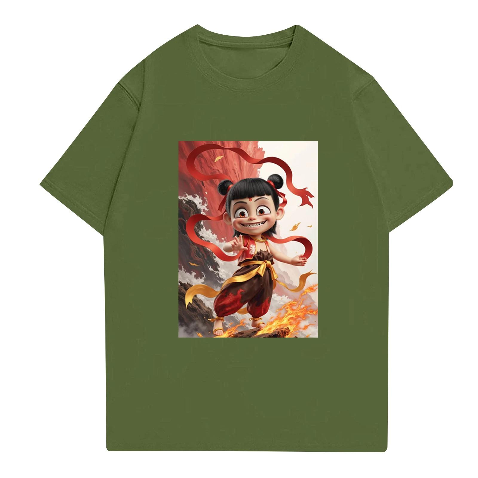 

Жіноча повсякденна футболка з круглим вирізом і короткими рукавами L