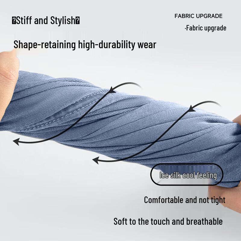 Men's Fingercroxxit 2025 Summer Ice Silk Straight-Leg Casual Pants