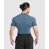 Gymshark TecTonic Seamless T shirT Cargo Blue Cool Blue A1b1p Uc4f
