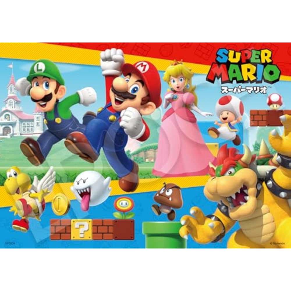 Epoch (EPOCH) 72/81/96 piece first jigsaw puzzle Nintendo Super Mario 62-309 3 puzzles with sampl...
