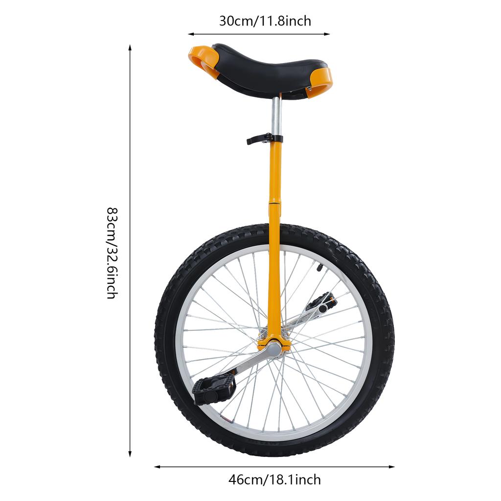 20 Inch Wheel Outdoor Unicycle Stable Unicycle Space-Saving Outdoor Unicycle For Men And Women