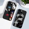 Tempered Glass Casing Jujutsu Kaisen Gojo Satoru Printed Cartoon Protective Cover Soft Case Shell for Xiaomi Redmi