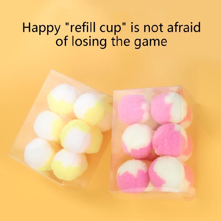 12pcs for Cat Toy Balls 1.8" Soft Kitten Pompon Ball Toys Interactive Playing