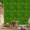Bottle Green and Lime Leather Wallpaper 50x1000
