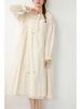 Spring/Summer 2026 Floral Print Spaghetti Strap Midi Dress - Sweet Mori Style with Lace Patchwork