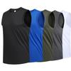 Men's Large Size Breathable Ice Silk Quick Dry Sleeveless Vest Round Neck Casual Running Fitness M-8xl Summer Sports T-Shirt