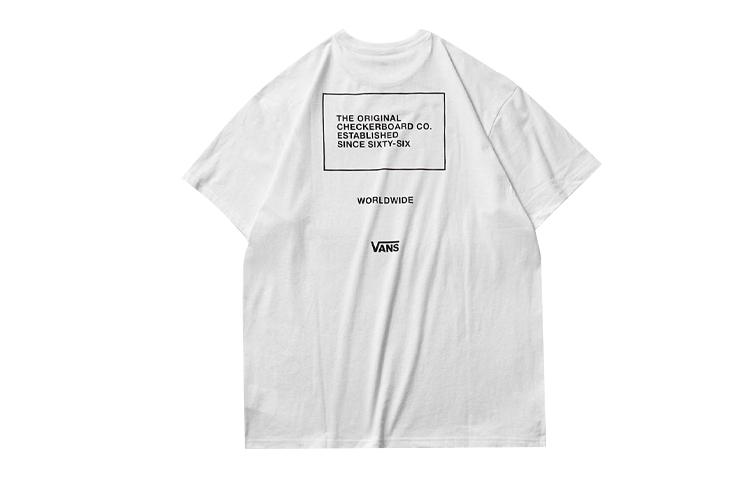 Vans T Shirts Unisex Crew Neck Moderate Straight Fit VN0A4MLWWHT