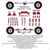 RC Car Metal Upgrade Kit All-Terrain Rear Axle Fixing Component Simple To