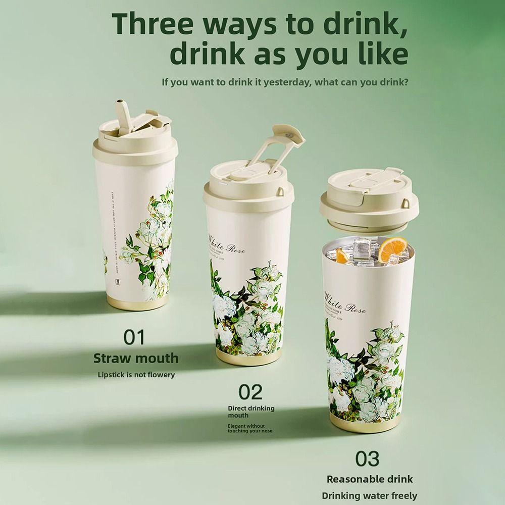 Insulation Or Cooling Ceramic Coated Coffee Cup SUS316 Stainless Steel Insulated Cup Thermal Mug