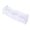 Extra Large Bath Toy Organizer 3 Compartment Horizontal Bathtub Toy Storage Holder Quick Drying Mesh Bag