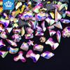 Blinginbox Hight Quality Rhinestone Bulk Special Shapes Crystal AB Hot Fix Rhinestones Iron On Rhinestones for Fabric Decoration