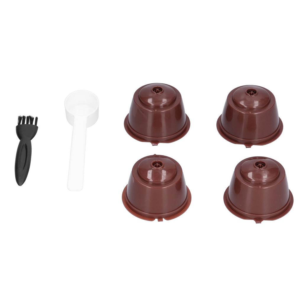 Wiederbefüllbare Kaffeekapsel Wiederverwendbarer Kaffeefilter für Gusto Maschine mit Löffel Bürste