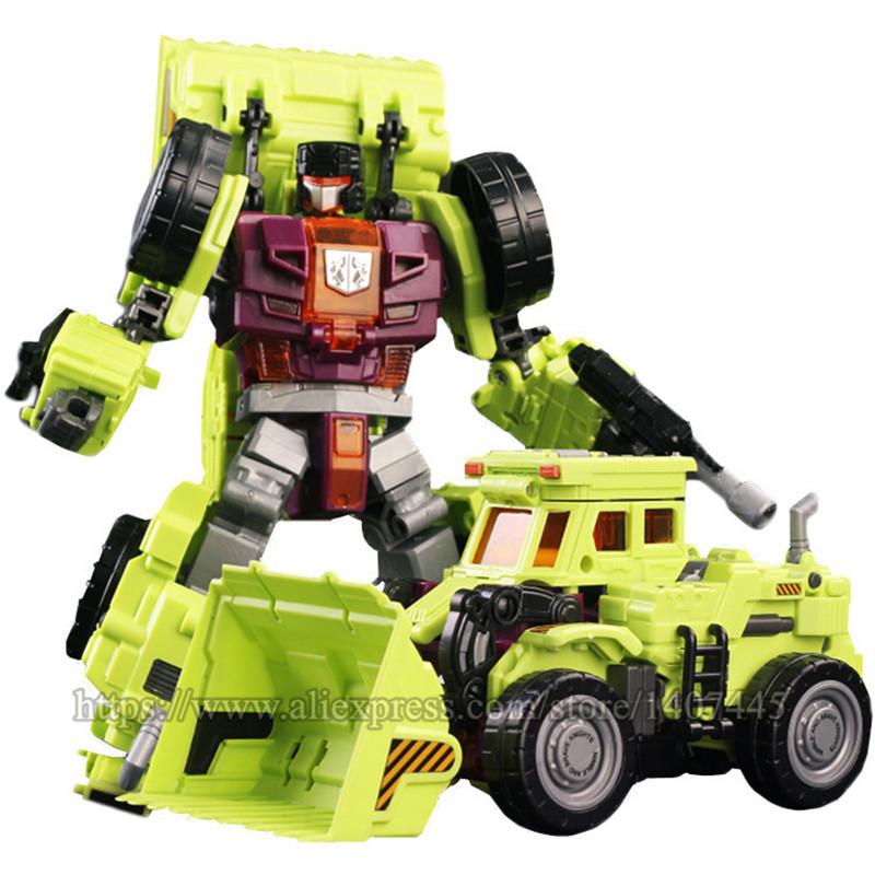 6 IN 1 Nuova Trasformazione NBK KO GT Devastator Modello d'Azione Giocattoli Camion di Ingegneria Combinatore Bulldozer Escavatore Frullatore Giocattolo per Bambini