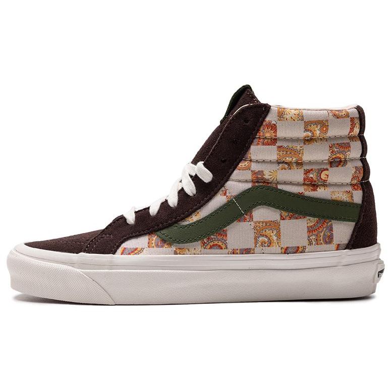 Vans Comfortable Slip-Resistant Durable High-Top Skate Shoes Unisex sneaker Brown VN0A5KXVJ4E