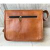 Genuine Premium Leather Full Flap Crossbody Unisex Messenger Bag.