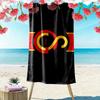 Galatasaray SK Logo Print Beach Towel, Large Soft Quick Dry Towel for Beach Camping Swimming