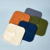 1/2pcs Square Dog Lick Mat, Silicone Slow Feeder Dog Bowl Mat with Suction Cup, Dog Training Pad
