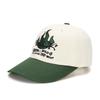 ULUK Will O' The Wisp Embroidered Cotton Color Block Ball Cap_Green