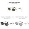 Retro Oval Metal Sunglasses For Women With Uv400 Protection Summer Fashion Accessories