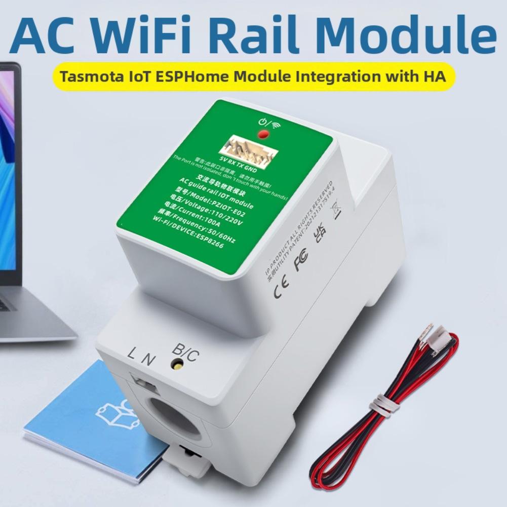 

Single Phase AC Electric Energy Meter PZIOT E02 WiFi Module with Ampere and Voltage Monitoring Compatible with IoT China Mainland