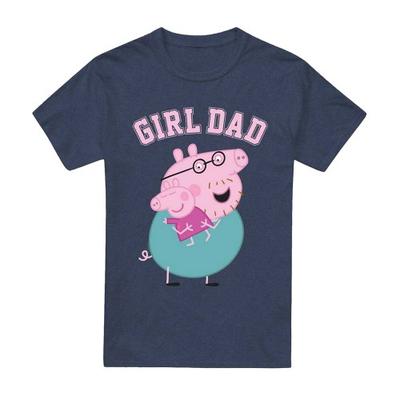 Peppa Pig Unisex Adult Girl Dad Daddy Pig Heather T-Shirt