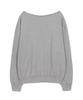 ILLIGO One-Shoulder Studded Boat Neck Sweatshirt Melange