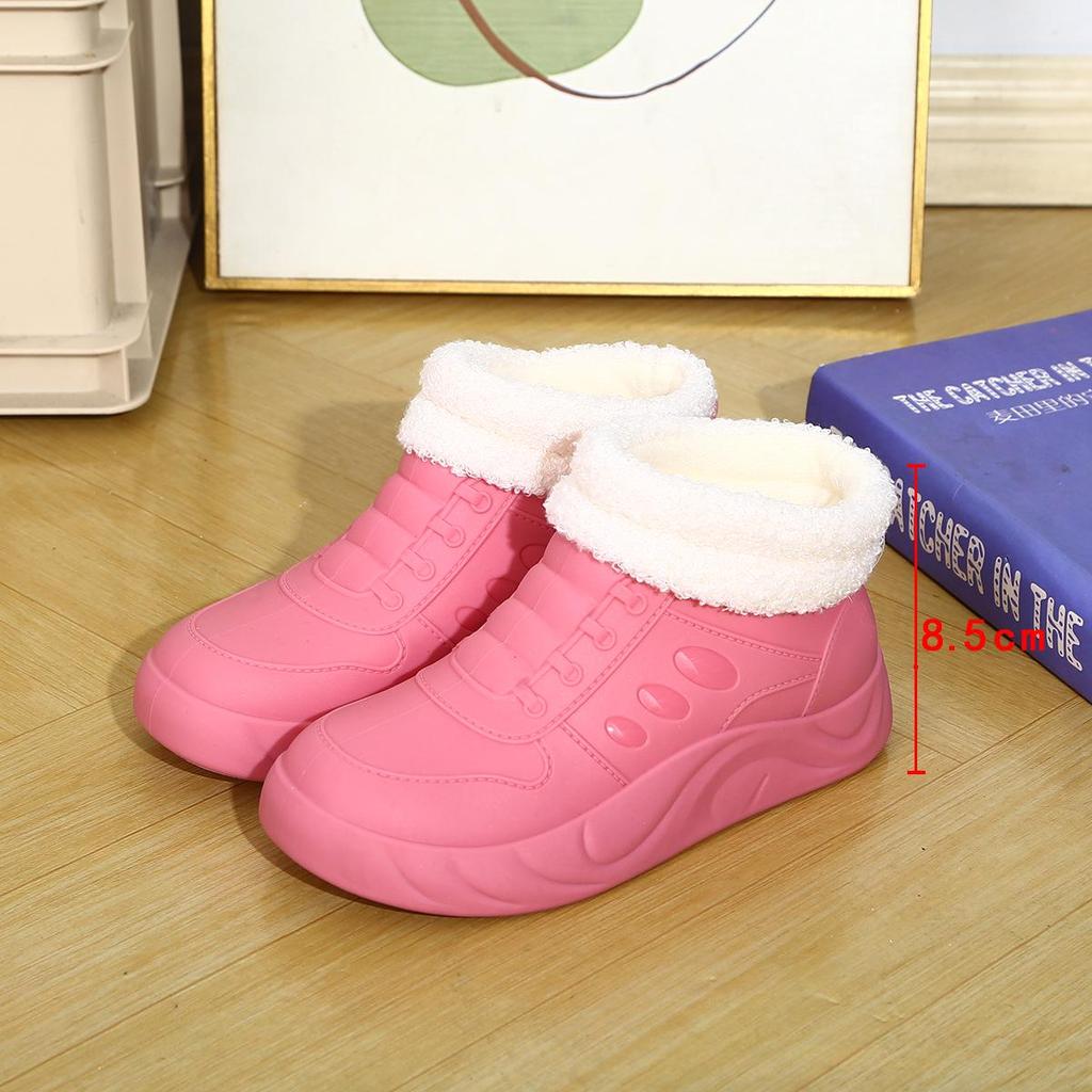 Women's Lightweight Korean Style Low-Top Waterproof Rain Boots with Hidden Heel - Non-Slip, Wear-Resistant, All-Season Outdoor Footwear