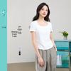 ESE-Y Women's 2026 Summer U-Neck Slim Fit Short Sleeve T-Shirt