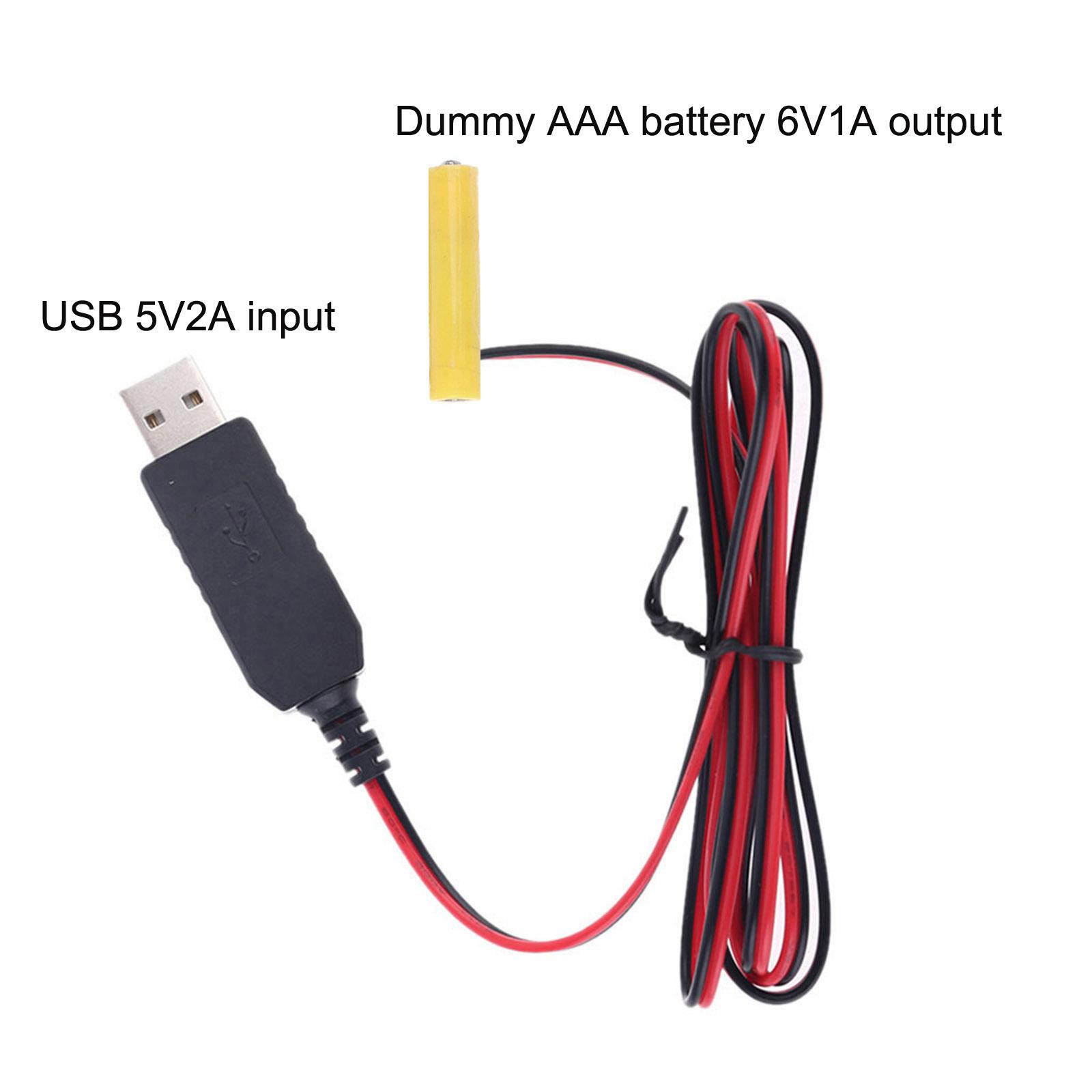 USB 5V2A до 6V кабель для устранения батарей шнур адаптера питания замена 4 шт. 1 — фото 7