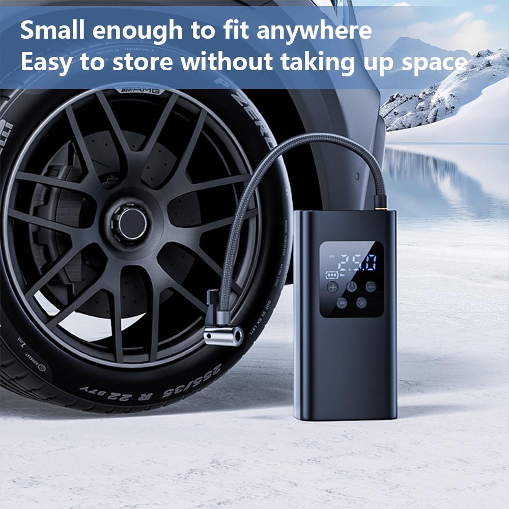 150PSI Cordless Air Pump Rechargeable High Pressure Inflator for Car Bike Tires Sports Balls Fast Portable All Purpose