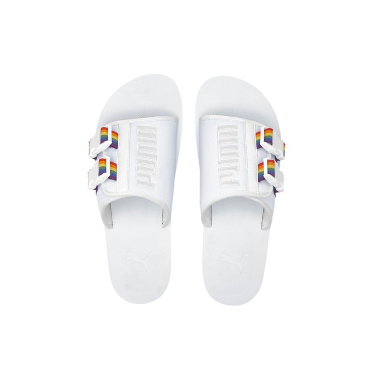 Puma Wilo Lux Sandal Nylon Rainbow Unisex Sneaker Weiß High-Risk-Rot 372554-01