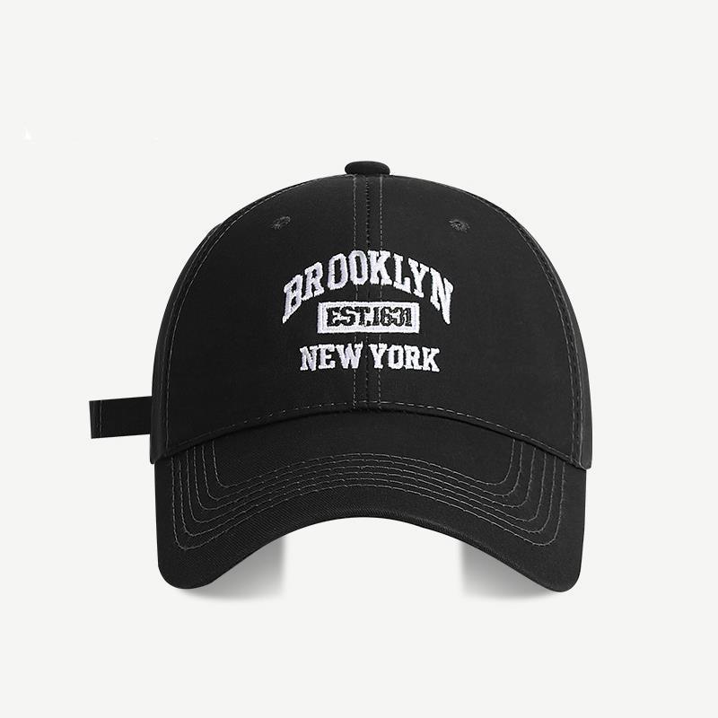 Deep Topped Duckbill Hat for Women, Xia Jia with Wide Brim, Baseball Hat, Big Head Circumference, Sun Protection, Men's Letters