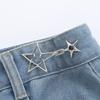 Fashion Star Waist Buckle Adjustable Detachable Pants Clips Waist Tightener For Girls Nail-free Jeans Metal Button Snaps