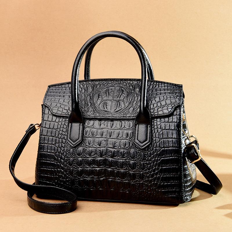 2025 Trendy Retro Crocodile Pattern Women's Crossbody Handbag