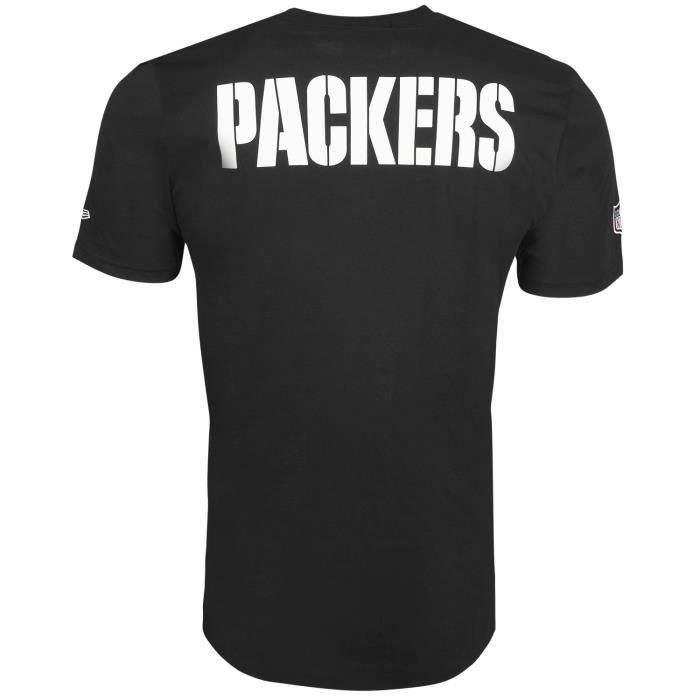 T-shirt NFL New Era - SPRAY - Bucs Chiefs Seahawks Patriots Packer - Vert bay packers - Blanc - Homme